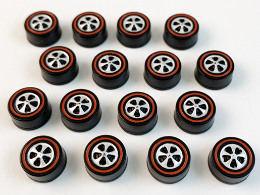 16 US Bearing Style Wheels - Original Dull Chrome Finish, All Medium Size